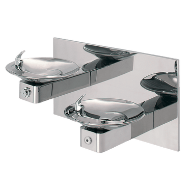 Wall Mount ADA Touchless/Push Button High Polished Dual Fountain